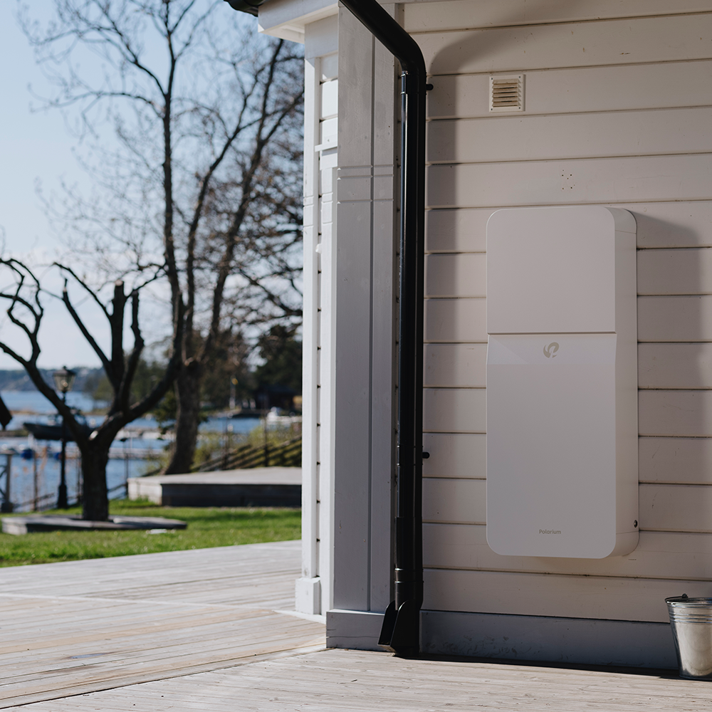 Polarium home på en husvägg