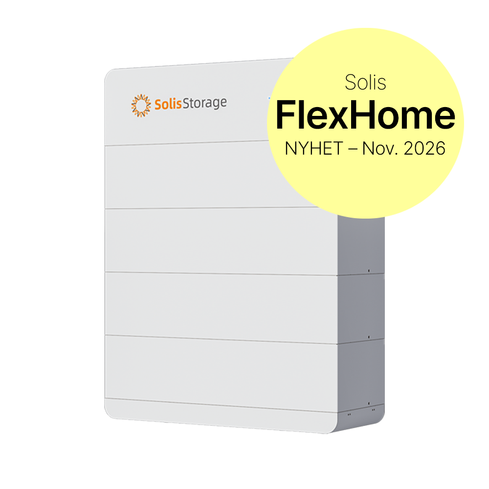 Solis FlexHome är ett modulärt batterisystem med säker LiFePO₄-teknik, utvecklat för flexibel och effektiv energilagring. Upptäck Solis FlexHome hos KP Energy.
