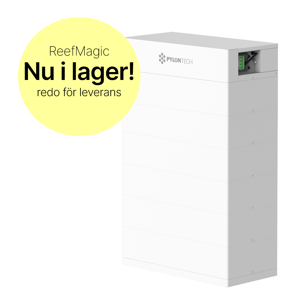 Pylontech ReefMagic är ett modulärt batterisystem med LiFePO₄-teknik, IP65-klassning och inbyggd uppvärmning för säker och effektiv energilagring.