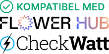 Produkten är komatibel med FlowerHub och Checkwatt